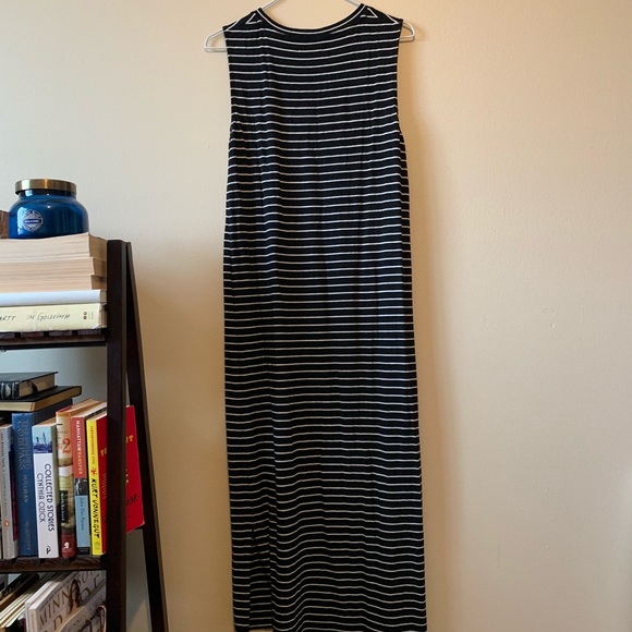 Madewell Striped Muscle Tee Midi Dress - Picture 4 of 4